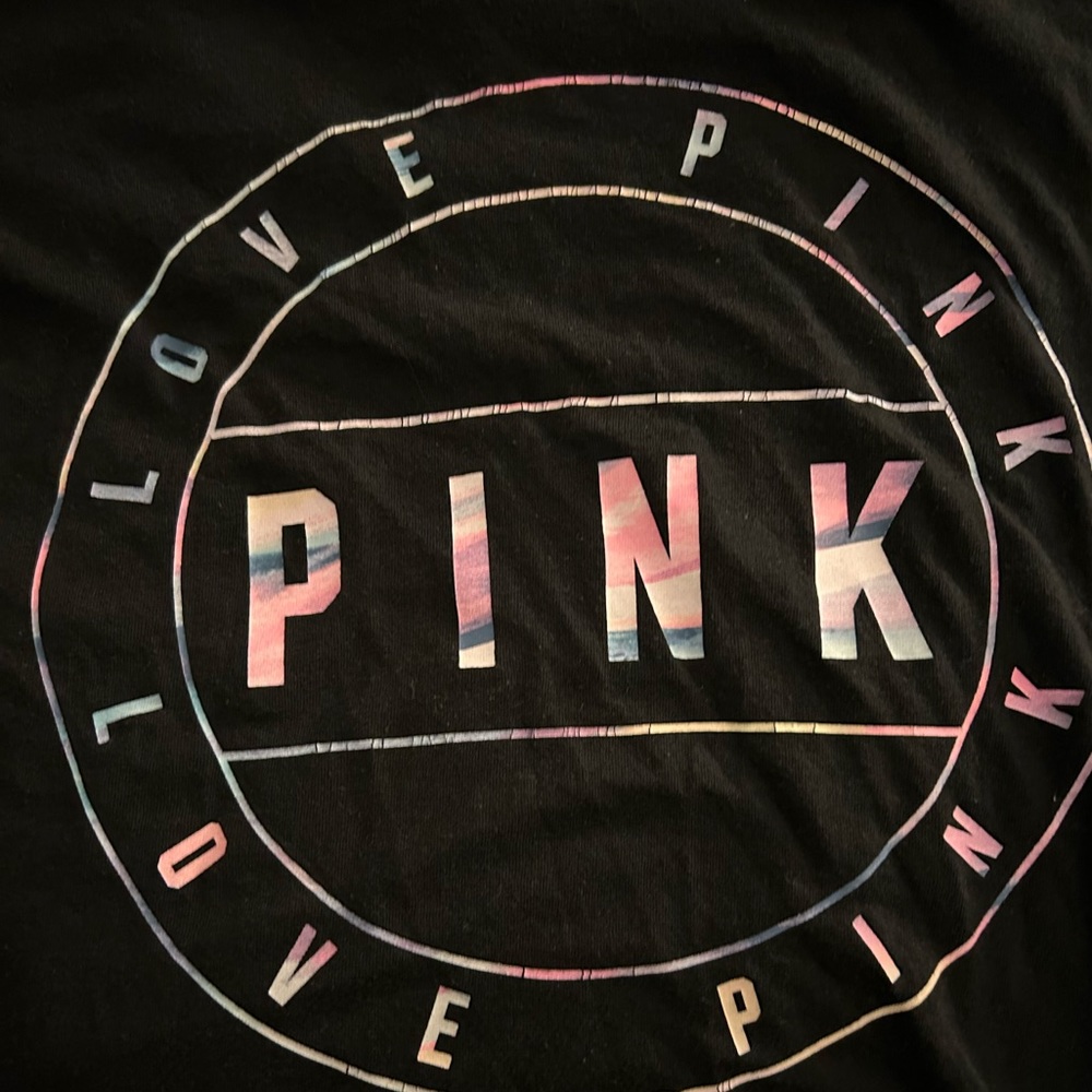 Black Victoria Secrets Pink T shirt